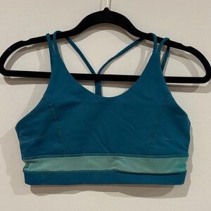 BuffBunny Teal and Aqua Strappy Sports Bra
